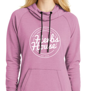 Classic Logo Lilac Cowl Neck Cowl Neck Hoodie Lilac