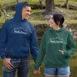 Everyone’s Hoodie Mountains Slate Blue & Green Everyone's Hoodie Mountains Slate & Green