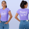 People Like Pot Front/Back Women's Purple
