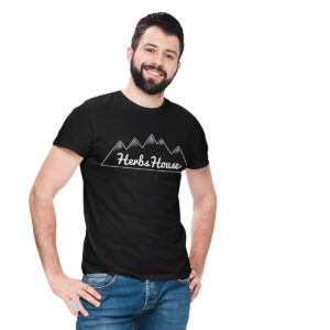 Herbs House T-Shirt Mountains Logo Black